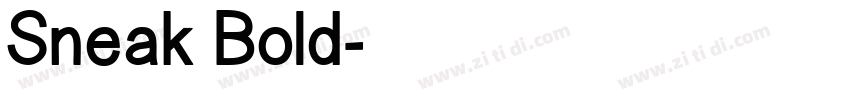 Sneak Bold字体转换